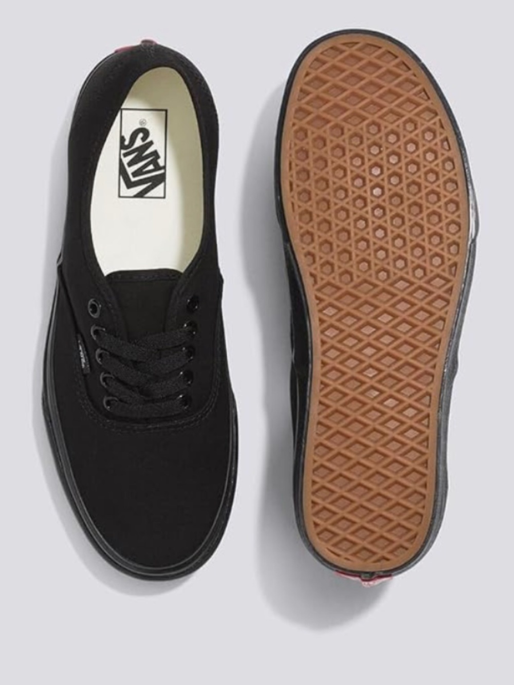 NEW Vans Authentic Black/Black Men’s 4 Women’s 5.5 Canvas Shoes NWT